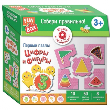 Другое, книга Собери правильно! Цифры и фигуры (Fun Box) заказать