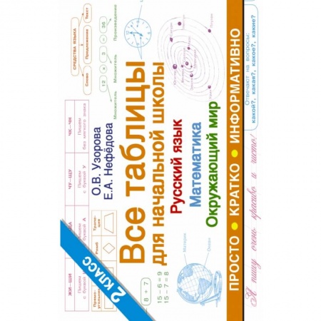 Образовательные системы. 1-4 классы, книга Все таблицы для 2 класса. Русский язык. Математика. Окружающий мир заказать