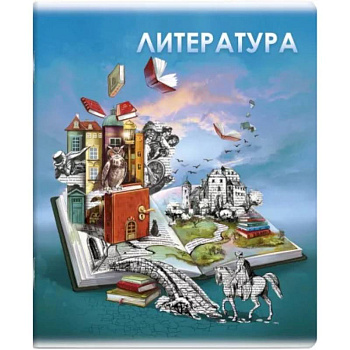 Тетрадь предметная Книга знаний. Литература, А5+, 48 листов, линия Тетрадь предметная Книга знаний. Литература, А5+, 48 листов, линия
