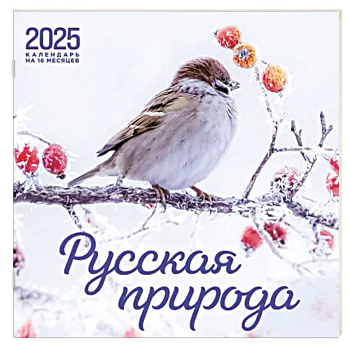 Русская природа. Календарь настенный на 16 месяцев на 2025 год Русская природа. Календарь настенный на 16 месяцев на 2025 год