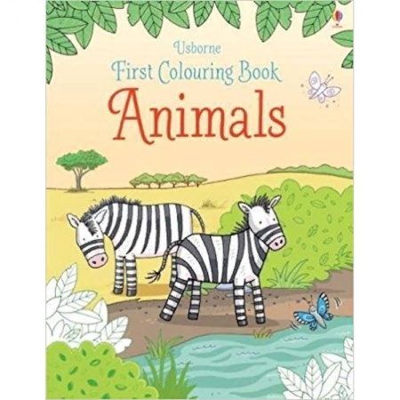 Литература на иностранном языке для детей, книга First Colouring Book Animals заказать