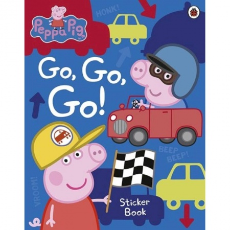 Литература на иностранном языке для детей, книга Peppa Pig: Go, Go, Go!: Vehicles Sticker Book заказать