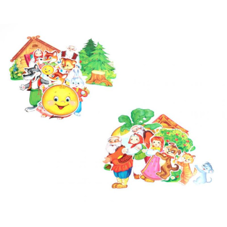 Аппликации и лепка, книга Вырубные фигуры А4. Русские сказки (комплект) заказать