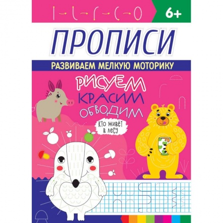 Письмо, мелкая моторика, книга Прописи. Кто живет в лесу заказать