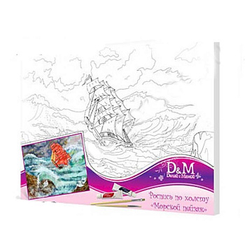 Роспись по холсту 'Морской пейзаж' 30842