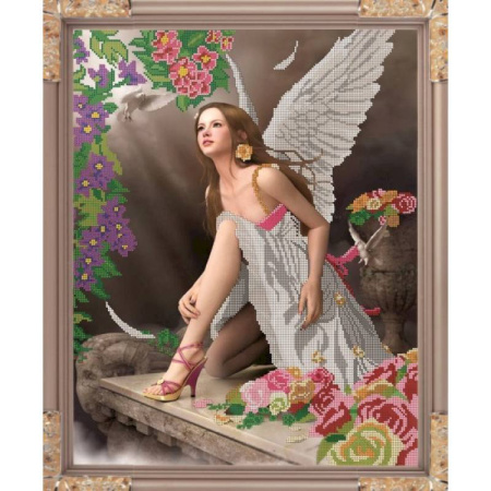 «Светлица» набор для вышивания бисером №102 «Дикий Ангел» бисер Чехия 38x48см