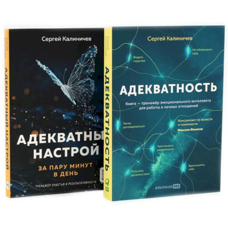 Психологическая практика, книга Адекватность. Адекватный настрой за пару минут в день: Тренажер (комплект из 2-х книг) заказать